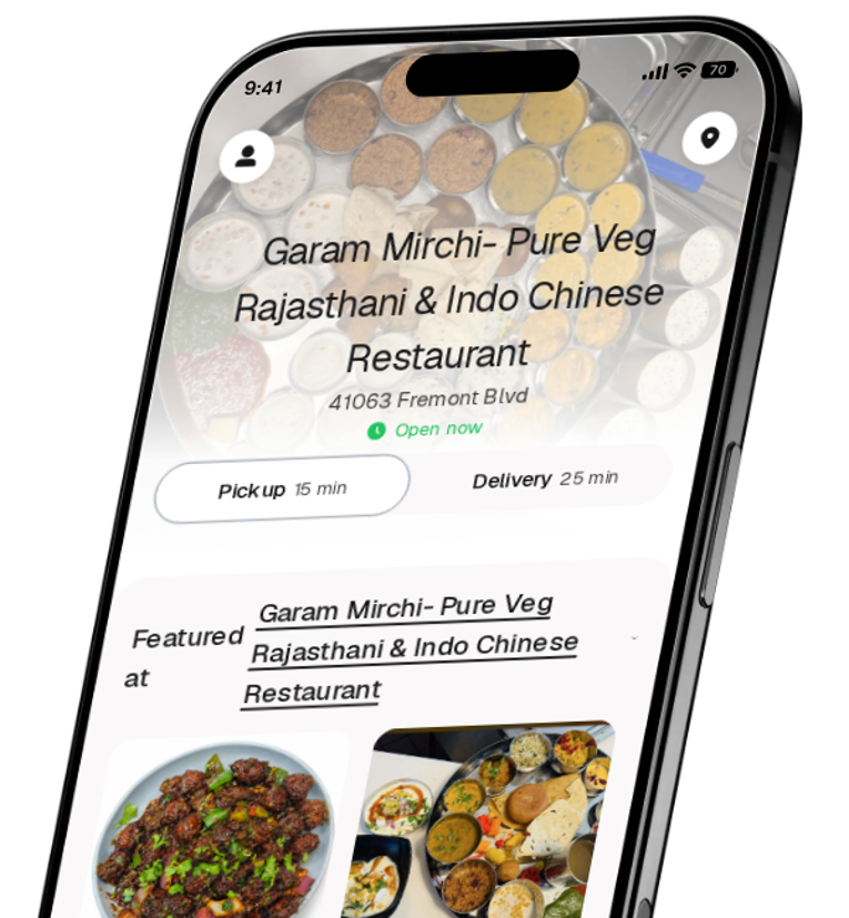 Garam Mirchi- Pure Veg Rajasthani & Indo Chinese Restaurant app preview
