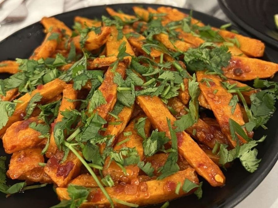 Crispy Chilli Potato (Online).