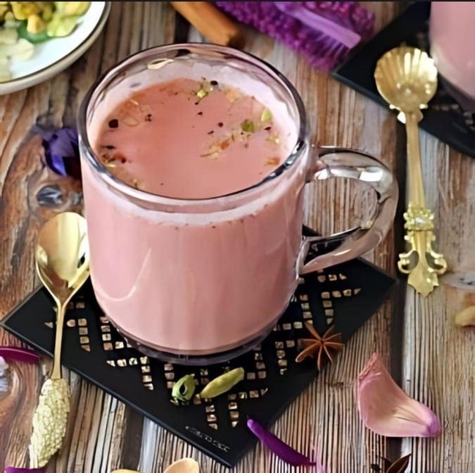 Kashmiri Pink Chai.