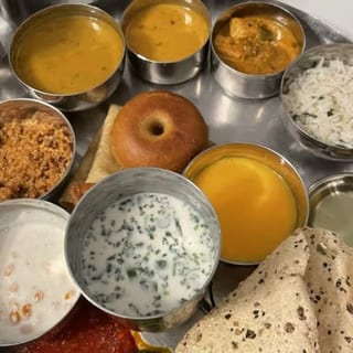 Authentic Rajasthani Thali Silver
