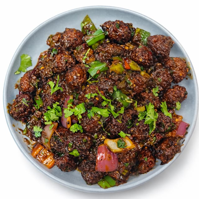 Veg Manchurian Dry (Online).