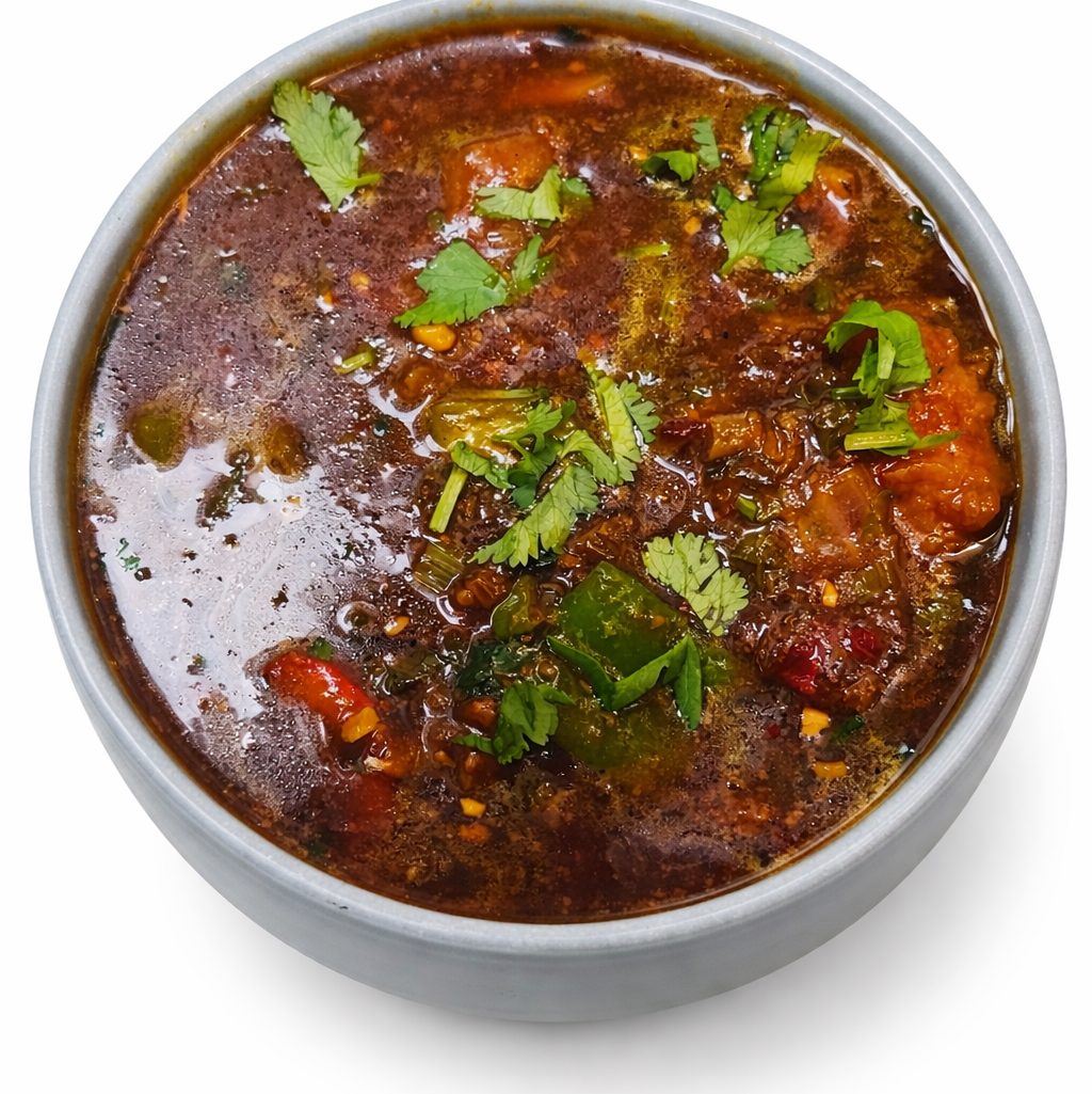 Soya Manchurian Gravy (Vegan).