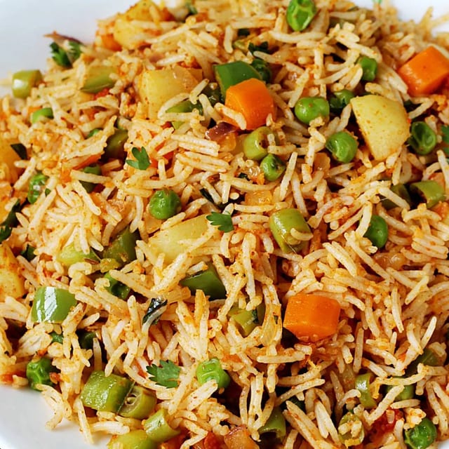 Mumbai Style Tawa Pulao.