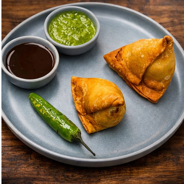 Veggie Samosas (2pcs).