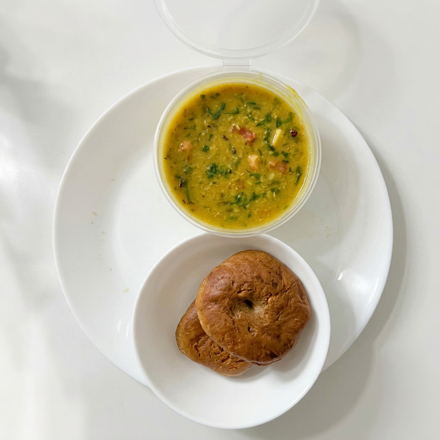 2 Baati & 8 Oz Daal.